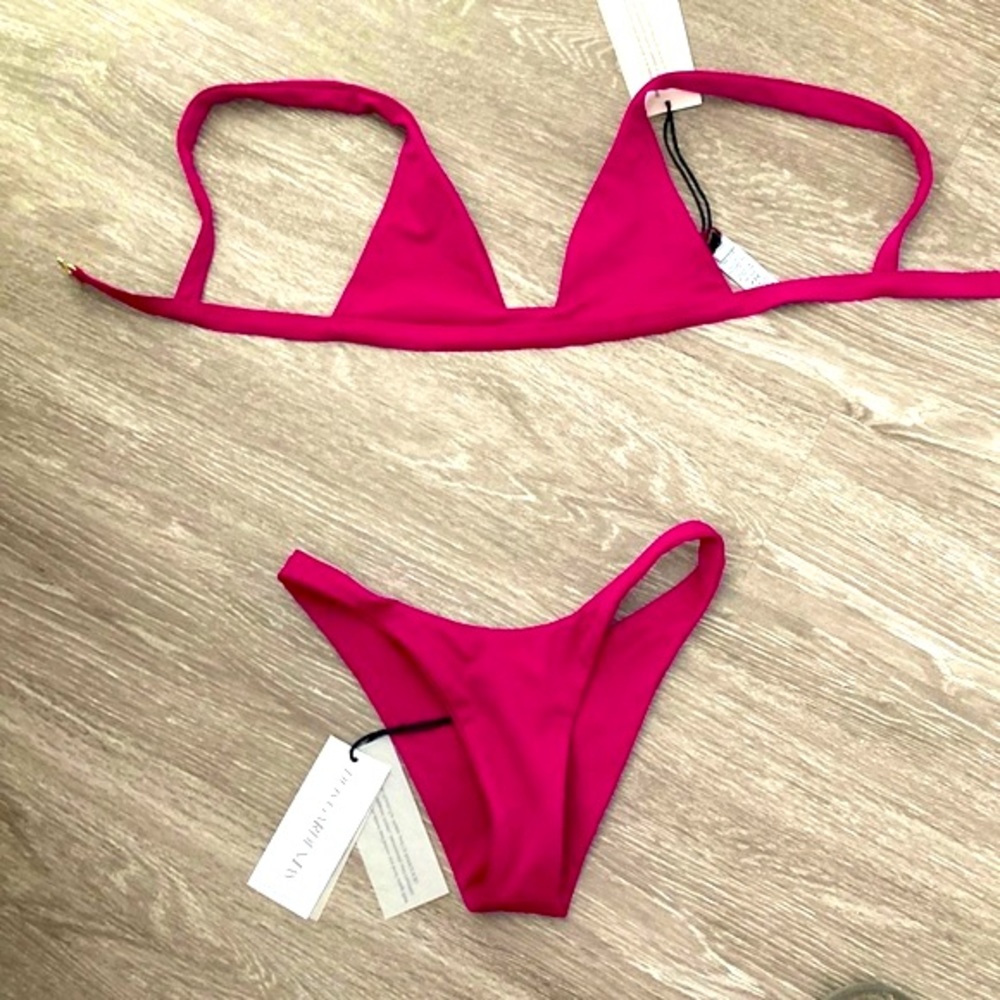 NWT Dos Gardenias ‘Rebel’ bikini top and bottom